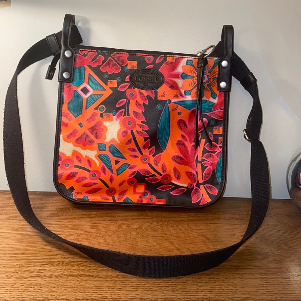 Fossil Keyper Floral print Crossbody